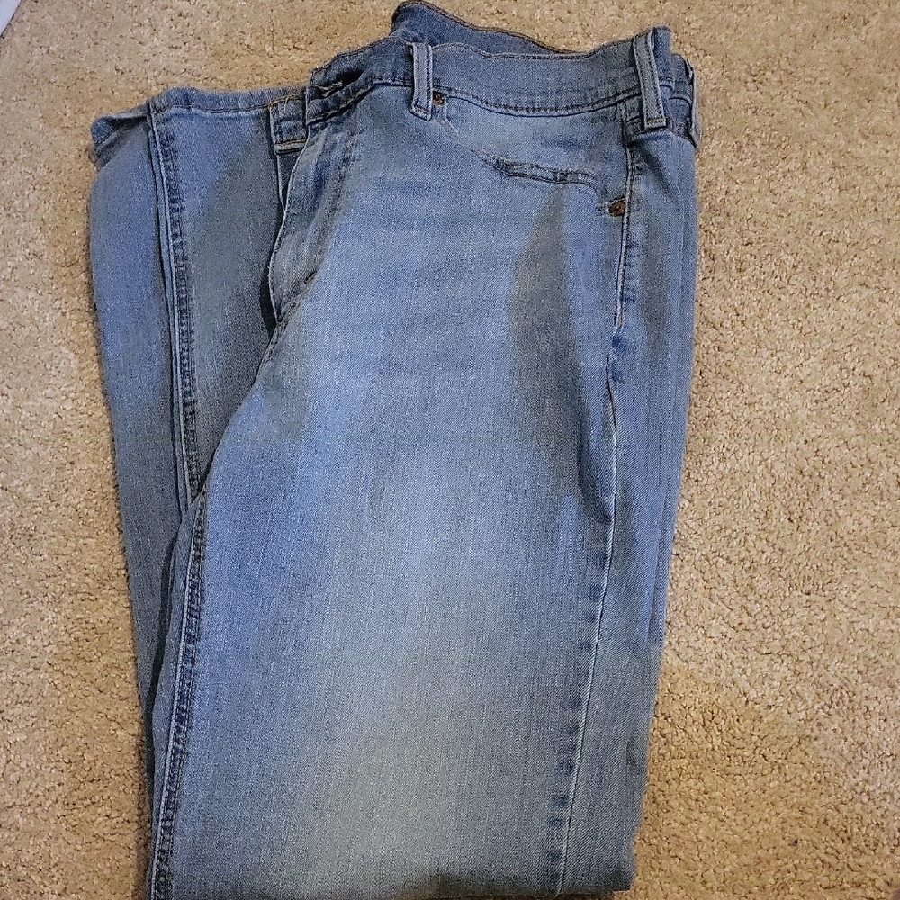 Classic Blue Levi's Straight-Leg Jeans